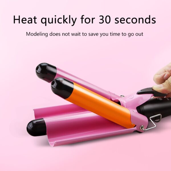 Hair Curling Iron Ceramic Professional Triple Barrel Hair Curler Egg Roll Hair Styling Tools Hair Styler 4