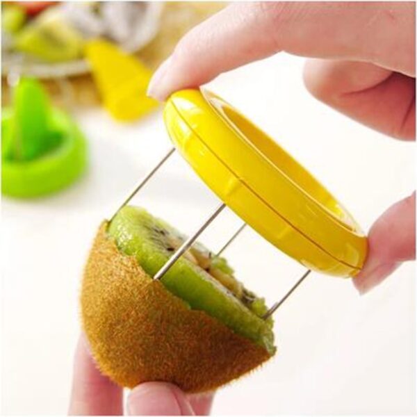 Hot Sale Fast Fruit Kiwi Cutter Peeler Slicer Kitchen Gadgets Stainless Steel Kiwi Peeling Tools for 1
