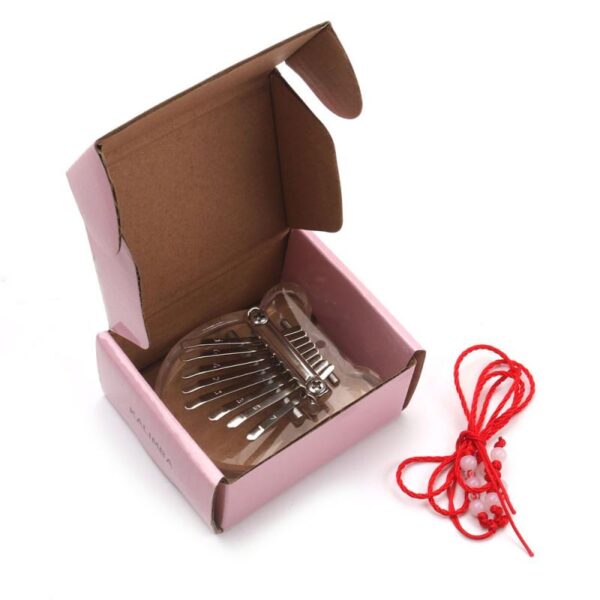 Kalimba 8 key mini finger piano exquisite accessories pendant toy musical instrument thumb piano gift 4