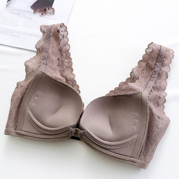 MeooLiisy Lace Wireless Bra Thin Cup Wide Strap Women Underwear Sexy Lace Vest Brassiere Femme Front 3 1