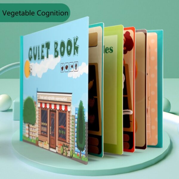 My First Busy Book Montessori Toys Baby Educational Quiet Book Velcro Activity Busy Board Learning