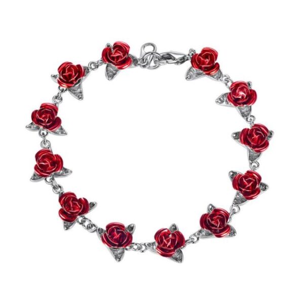 Bráisléid Bláthanna Rós Deirge Nua Bracelet Wrist Charm Slabhra Ór Dath Róis Bráisléid Do Mhná Máthair 1.jpg 640x640 1