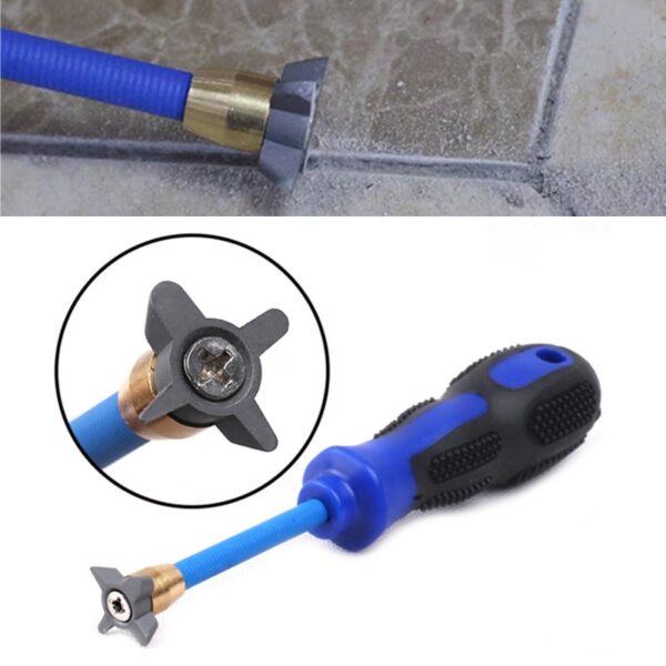 Professional 4In1 Tungsten Steel Tile Gap Cleaner Cone Ceramic Tile Grout Remover for Floor Wall Seam