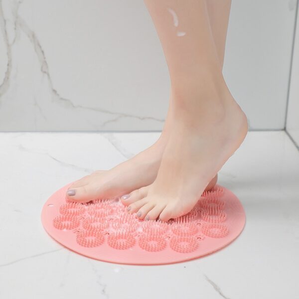 Okrugla neklizajuća prostirka za kadu sa drenažnim rupama Sigurnosni tuš PVC tepih za kupatilo Plastična masažna stopala 1