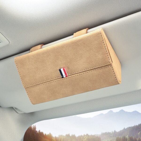 Sun Glasses Holder Box Leather Luxury Car Visor Glasses Case Organizer Sunglass Storage Boxes Sunshade Auto 1.jpg 640x640 1