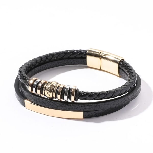 Trendy 2021 Leather Wrap Bracelets Bangles for Men Male Hippop Rapper Casual Jewelry Accessories Boyfriend Husband 23.jpg 640x640 23