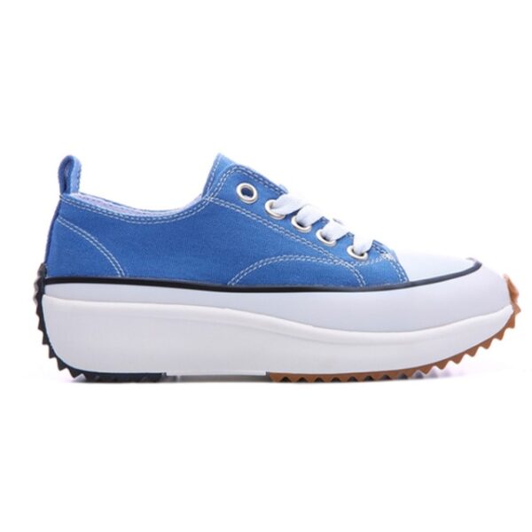 Women s High Sole Casual Sneaker Comfortable Lace up Multicolored 4 Seasons Normal Fit Walking