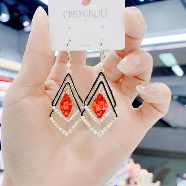 Women s jewelry earrings 2021 women s geometric red blue earrings dangling earrings dangling earrings modern 1.jpg 640x640 1