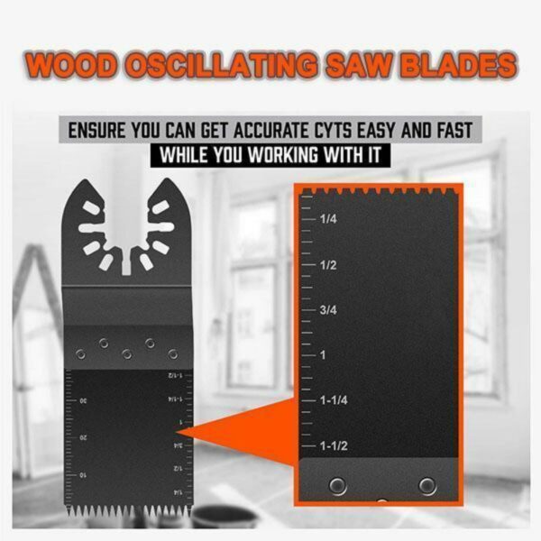 Wood Oscillating Saw Blades 34mm Universal Saw Blade Oscillating Multi Tool Wood Cutting Straight Scale Multitools