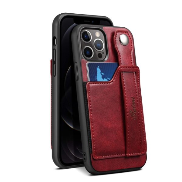 for iPhone 12 13 Mini 12 Pro Max Cases Luxury Leather Bracket Wristband Card Slot Holder 4.jpg 640x640 4