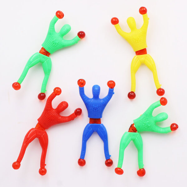 10 Pcs set 8 5cm Sticky Toy Window Men With Sticky Hand 3 Toys Color And 1