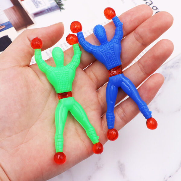 10 Pcs set 8 5cm Sticky Toy Window Men With Sticky Hand 3 Toys Color And 3