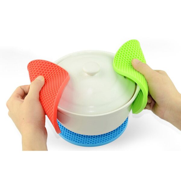 18 14cm Round Heat Resistant Silicone Mat Drink Cup Coasters Non slip Pot Holder Table Placemat 2