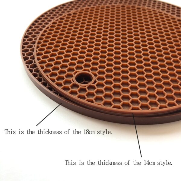 18 14cm Round Heat Resistant Silicone Mat Drink Cup Coasters Non slip Pot Holder Table Placemat 5