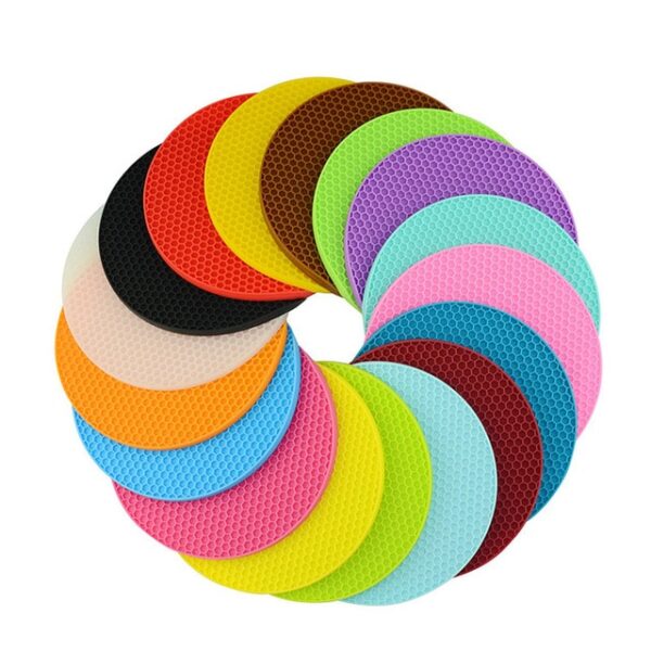 18 14cm Round Heat Resistant Silicone Mat Drink Cup Coasters Non slip Pot Holder Table Placemat 9.jpg 640x640 9