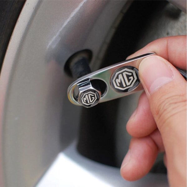 1set Car Tire Valve Caps Wheels Stems Air Cover with Wrench KeyChain For Audi sline TT 3