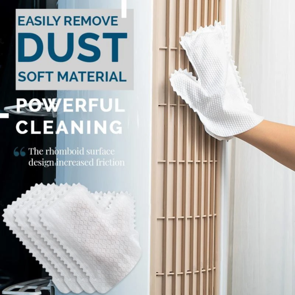 20 10PCS Cleaning Duster Gloves Fish Scale Disposable Easy Remove Dust Gloves Bamboo fiber Gloves Kitchen 2