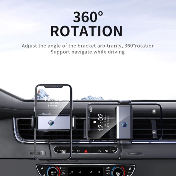 2021 Electric Mobile Phone Holder Smart Induction Car Air Outlet Mobile Phone Navigation Car Bracket 2