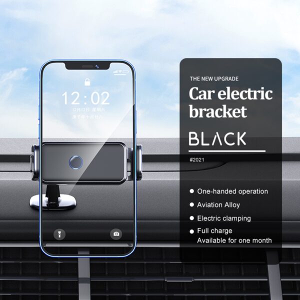 2021 Electric Mobile Phone Holder Smart Induction Car Air Outlet Mobile Phone Navigation Car Bracket 3