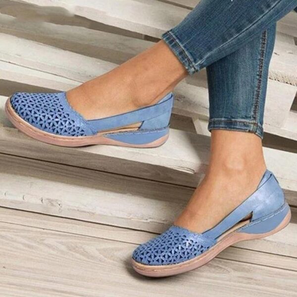 2021 Summer Women Sandals Wedges Orthopedic Hollow Out Ladsies Casuasl Shoes Slip On Vintage Female Sandals