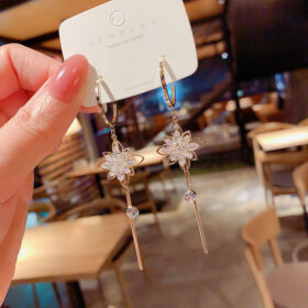 Flower Fringe Earrings - image 5