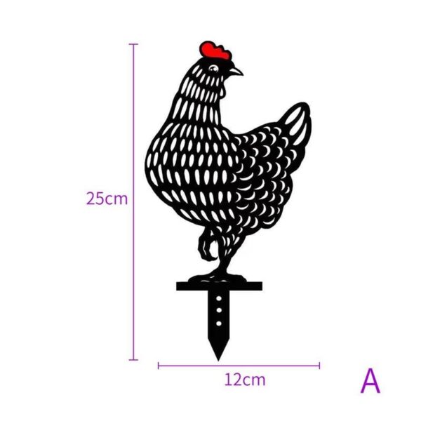 25cm Large Hen Decor Easter Chicken Non metal Hen For Easter Gardening Ornaments Acrylic Yard Art 1