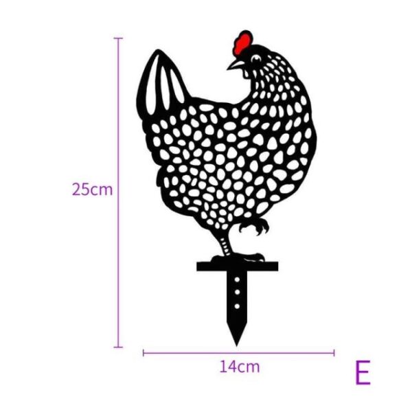 25cm Large Hen Decor Easter Chicken Non metal Hen For Easter Gardening Ornaments Acrylic Yard Art 4.jpg 640x640 4