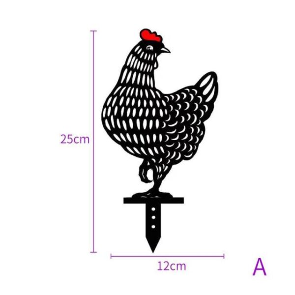 25cm Large Hen Decor Easter Chicken Non metal Hen For Easter Gardening Ornaments Acrylic Yard
