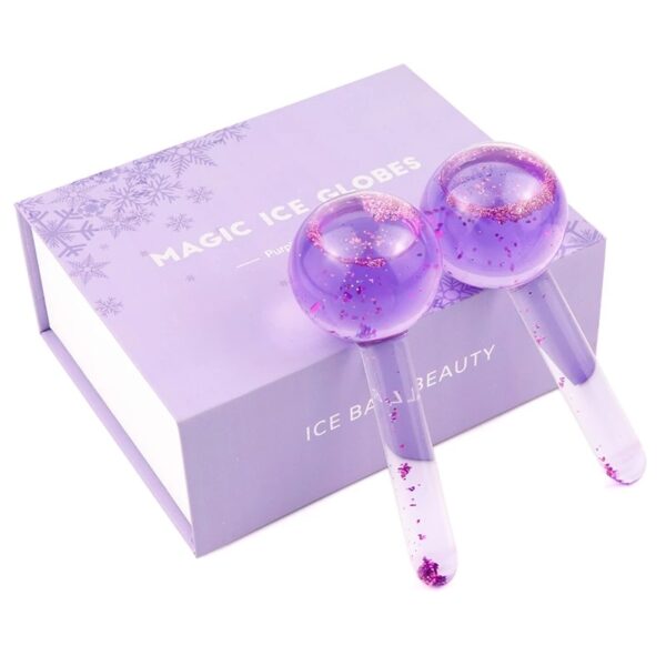2pcs Box Large Beauty Ice Hockey Energy Beauty Crystal Ball Facial Cooling Ice Globes Water Wave 1