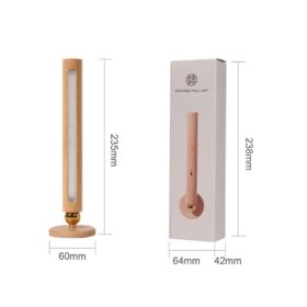 360° Rotatable Wooden LED Wall Lamp - image 6