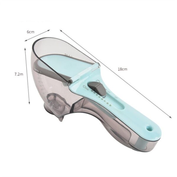 Adjustable Measuring Spoons With Scale Plastic Measuring Scoops Cups For Baking Accessories Kitchen Measuring