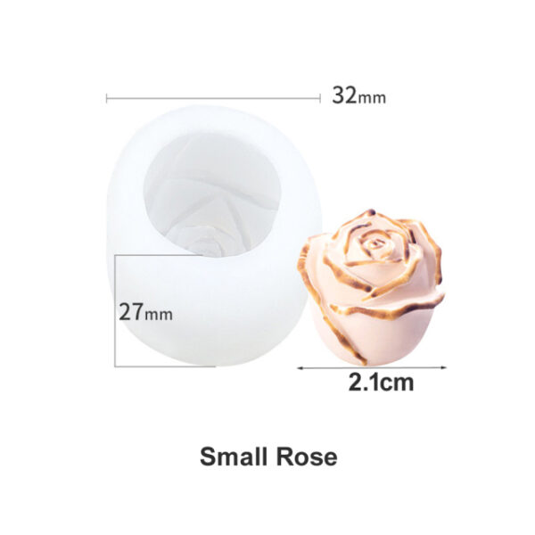 Candelae Mold Soap Mold Cake Decoration Flower Rose Silicone Mold Forms Diy 3d Resin Clay