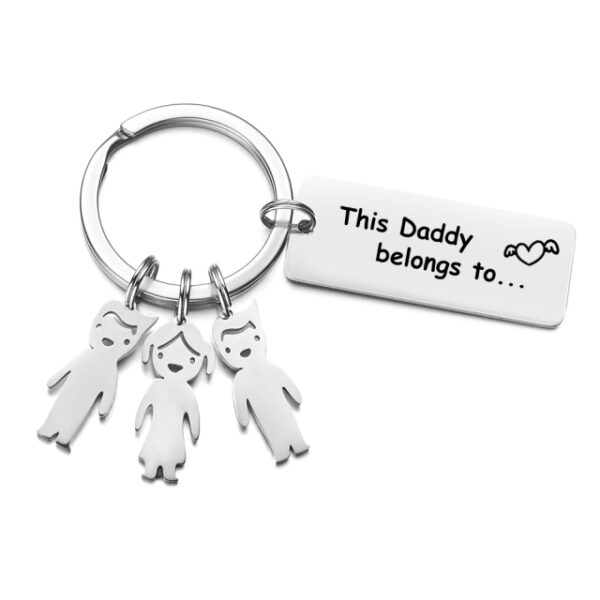 Customized Stainless steel Key Rings laser Engrave Kids Names Pendant Charms Drive safely bar Key chain 1.jpg 640x640 1