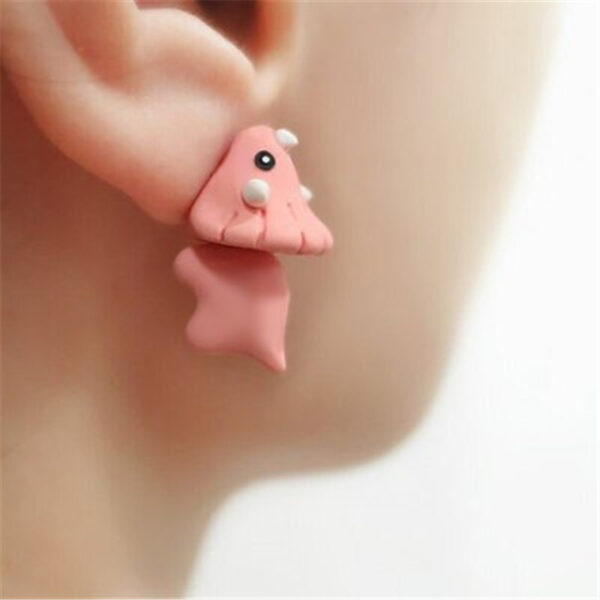 Cute Animal Bite Earring Dinosaur Suitable For Women Cartoon Little Dog Whale Earring Teens Girl Funny 2.jpg 640x640 2