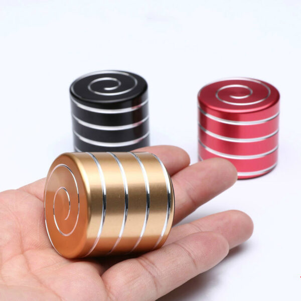 Desktop Decompression Rotating Cylindrical Gyroscope Office Desk Fidget Toys Optical Illusion Flowing Finger Toys Adult Gifts 1