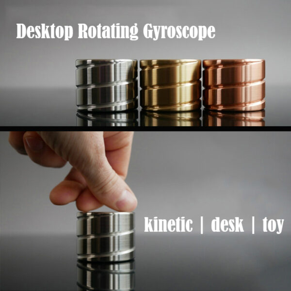 Stolni dekompresijski rotirajući cilindrični žiroskop Uredski stol Fidget igračke Optička iluzija Tekući prst igračke Pokloni za odrasle