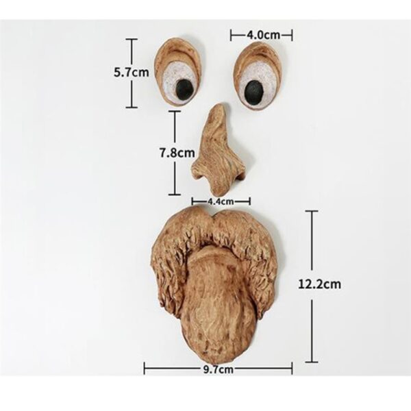 Funny Old Man Tree Face Hugger Garden Art Outdoor Tree Amusing Old Man Face Sculpture