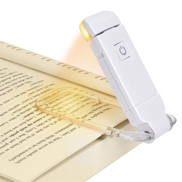 LED USB Rechargeable Book Reading Light Brightness Adjustable Eye Protection Clip Book Light Portable Bookmark Read 6