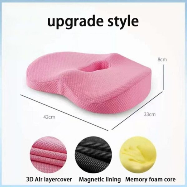 Memory Foam Hemorrhoid Seat Cushion Hip Support Orthopedic Pillow Coccyx Office Chair Cushion Car Seat Wheelchair 2.jpg 640x640 2