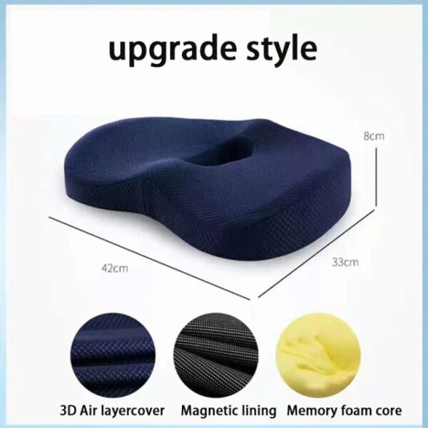 Memory Foam Hemorrhoid Seat Cushion Hip Support Orthopedic Pillow Coccyx Office Chair Cushion Car Seat Wheelchair.jpg 640x640
