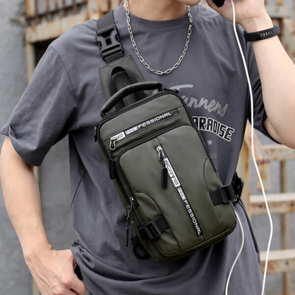 Men Multifunction Shoulder Bag Crossbody Cross Body Sling Chest Bags Waterproof Travel Pack Messenger Pack For 2