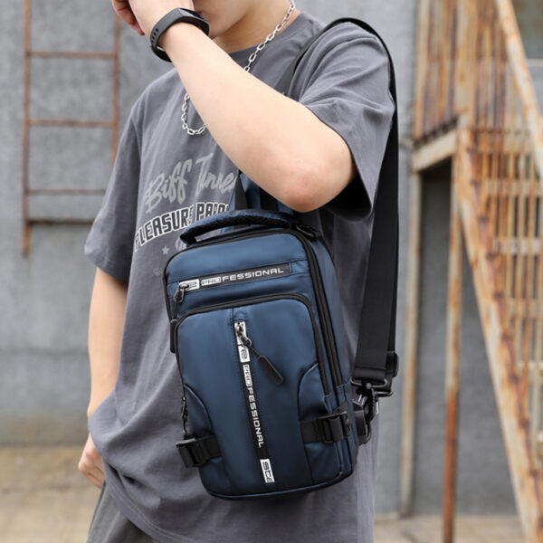 Mans multifunksionele skouersak Crossbody Cross Body Sling Borsakke Waterdigte Reispak Messenger Pack Vir