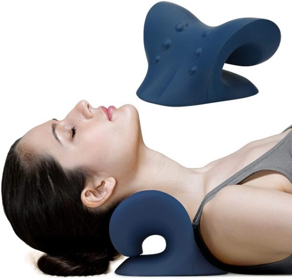 頸肩擔架放鬆器頸椎整脊牽引裝置枕頭緩解疼痛頸椎對齊禮物 1 1.jpg 640x640 1 1