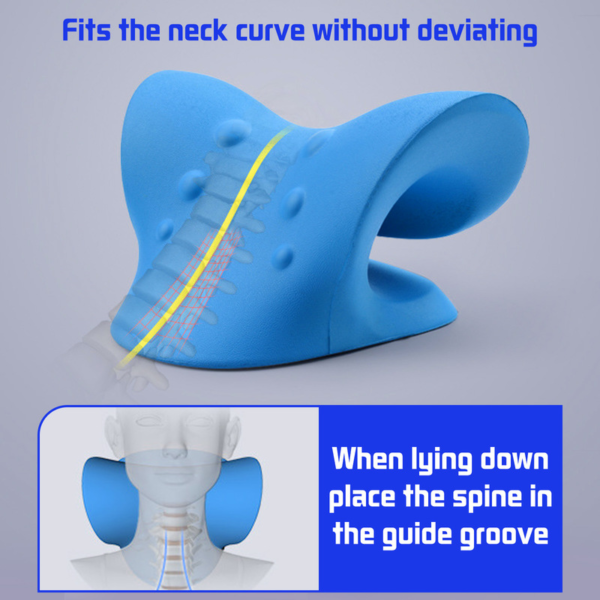 Neck Shoulder Stretcher Relaxer Chervical Chiropractic Traction Pillow for Pain Relief Alignment Spine Cervical Gift 1