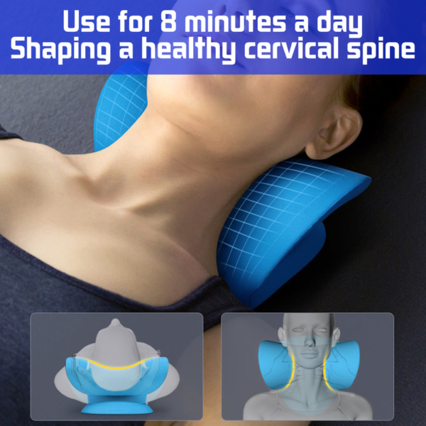 頸肩擔架放鬆器頸椎整脊牽引裝置枕頭緩解疼痛頸椎對齊禮物 4