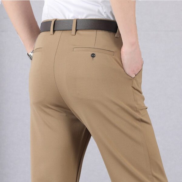 New Slim High Stretch Men s Casual Pants Sunmmer Classic Solid Color Business Casual Wear Formal 3.jpg 640x640 3