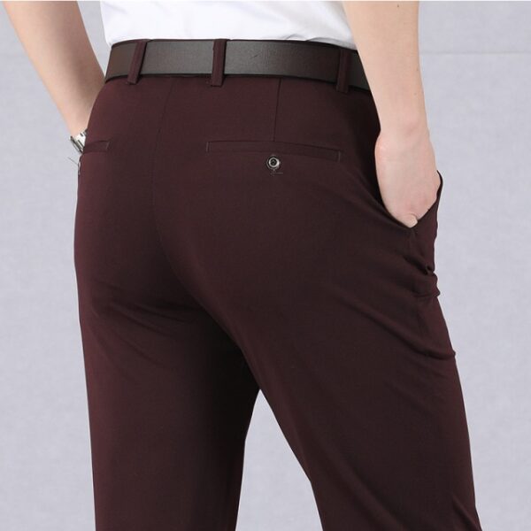 New Slim High Stretch Men s Casual Pants Sunmmer Classic Solid Color Business Casual Wear Formal 4.jpg 640x640 4