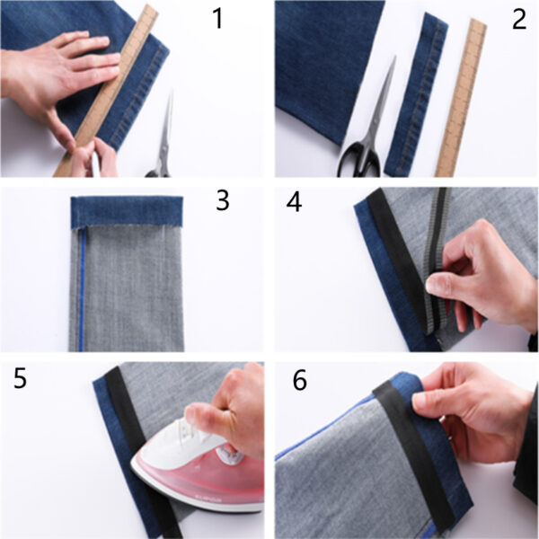 Pants Edge Shorten Self Adhesive Pants Mouth Paste Adhesive Hem At The Hem of The Trousers 3