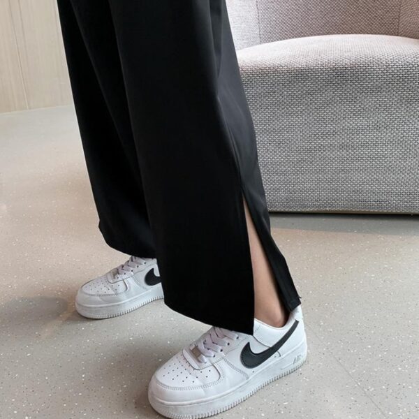 Pants Women Summer Fashion Korean Style Baggy Wide Leg Harajuku Black Ladies Trouser Vintage High Waisted 5