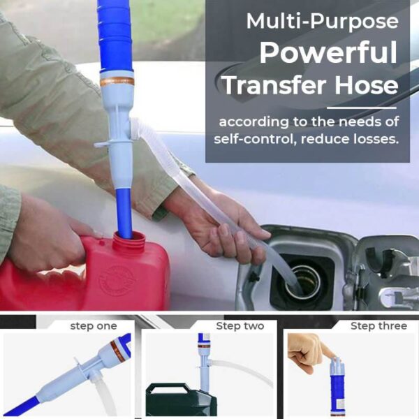 Portable Electric Pump Portable Liquid Fuel Pump Sucker Oil Transfer Car Fuel Tank Diesel Petrol Portable 2